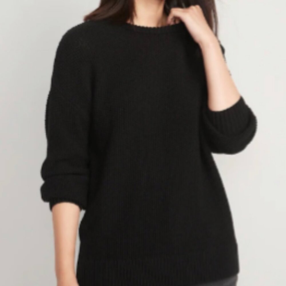 Old Navy Black Tunic Sweater